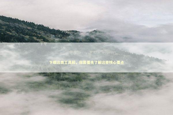 下载这类工具前，你需要先了解这些核心要点 IT技术